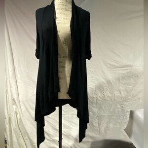 Elegant Women’s Black Kimono Cardigan